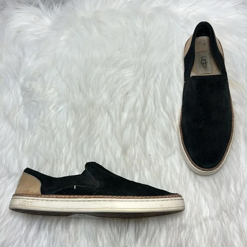 UGG Adley Perforated Suede Slip On‎ Sneakers Sz 7.5